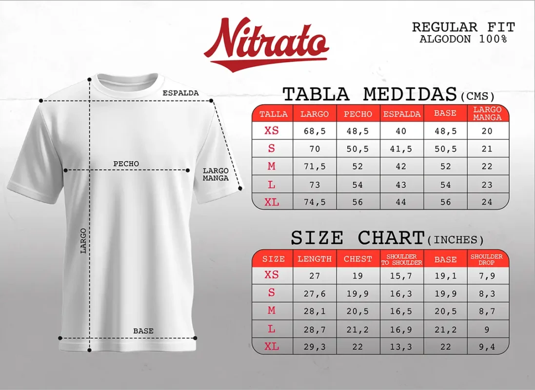 nitrato regular fit hombre 2025